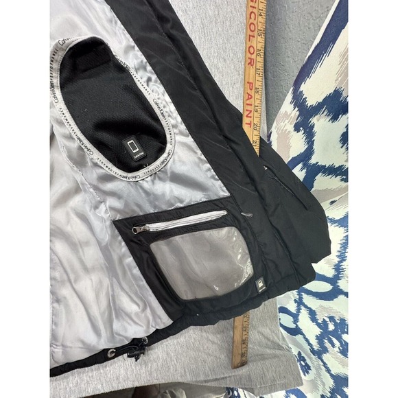 Calvin Klein Performance Puffer Duck Down Jacket Coat Size L Attached Hoodie - Picture 12 of 16